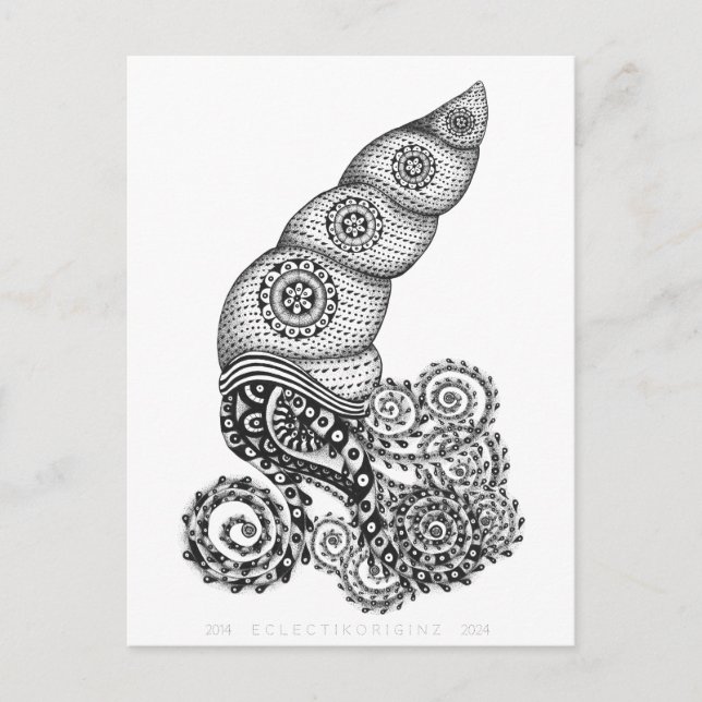 Postal Calamar 10 años (Anverso)