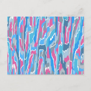 Postal Calamares en azul y gris