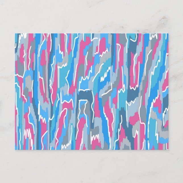 Postal Calamares en azul y gris (Anverso)