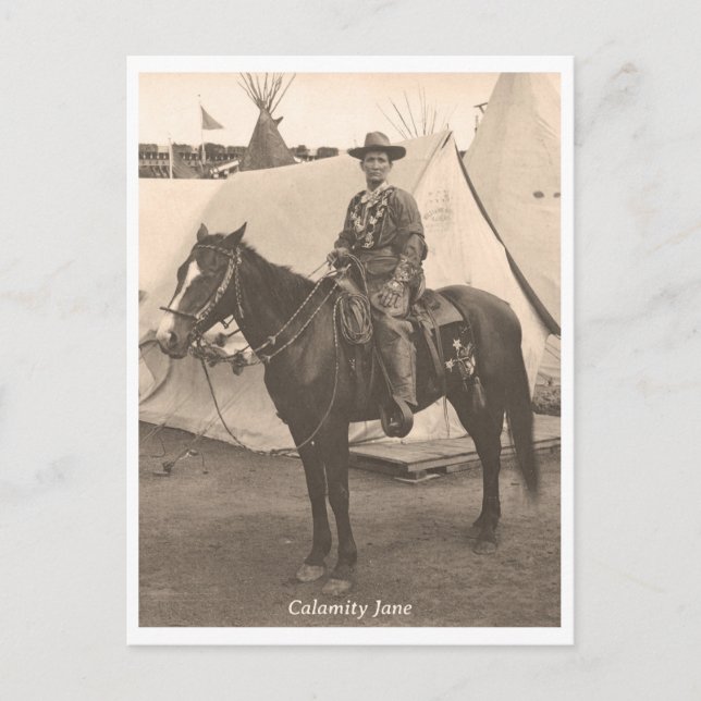 Postal Calamity Jane en Horseback (Anverso)