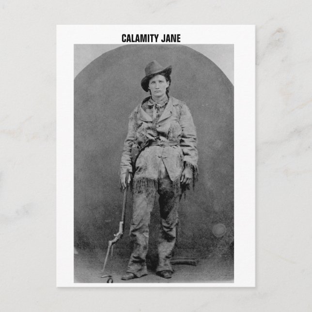 POSTAL CALAMITY JANE TIENE POSTCARDS DE ARMA (Anverso)
