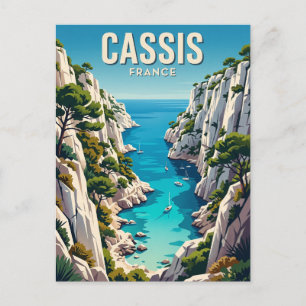 Postal Calanques de Cassis Francia