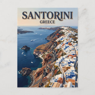 Postal Calardera de Santorini Grecia
