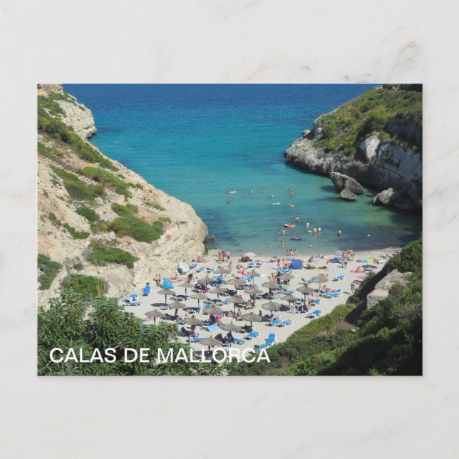 postal Calas de Mallorca (Anverso)