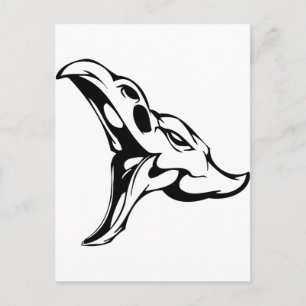 Postal Calavera animal