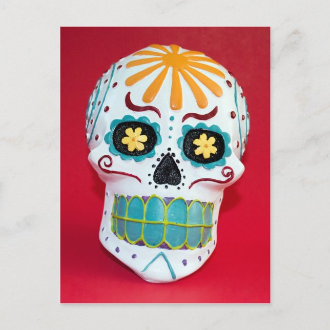 Postal Calavera Azucarada (Anverso)