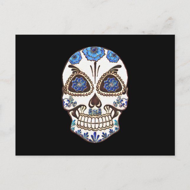 Postal Calavera de Azúcar (Anverso)