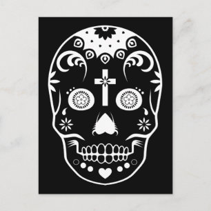 Postal calavera de azúcar: 2