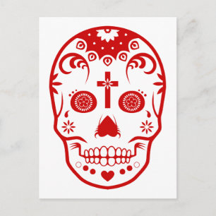 Postal calavera de azúcar: 2