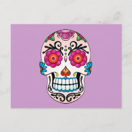 Postal Calavera de Azúcar - Arte de Tatuaje