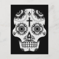 Calavera de azúcar de bigote