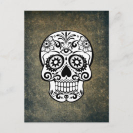 Postal Calavera de azúcar de Dia De Los Muertos