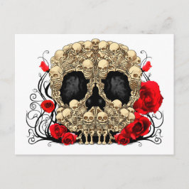 Postal Calavera de azúcar - Diseño de tatuajes