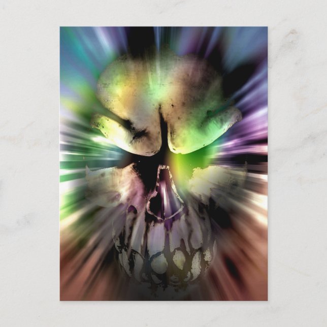 Postal Calavera de Halloween (Anverso)