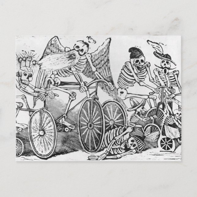 Postal Calavera del siglo XX (Anverso)