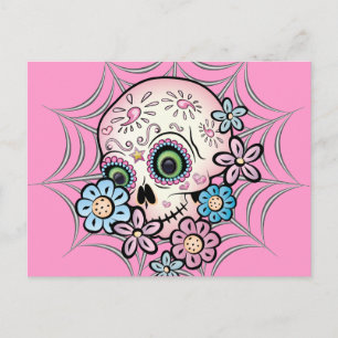 Postal Calavera dulce de azúcar