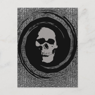 Postal Calavera en vacío
