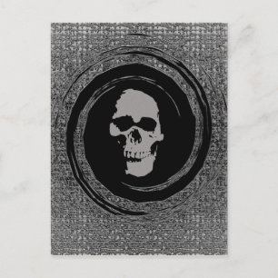 Postal Calavera en vacío