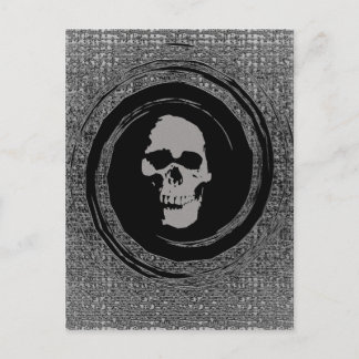 Postal Calavera en vacío
