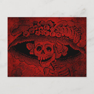 Postal Calavera Garbancera por José Guadalupe Posada