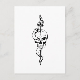 Postal Calavera humana