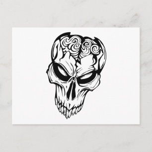 Postal Calavera humana