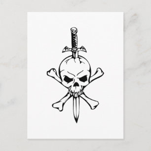 Postal Calavera humana