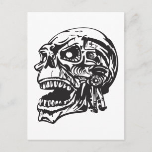 Postal Calavera humana 134