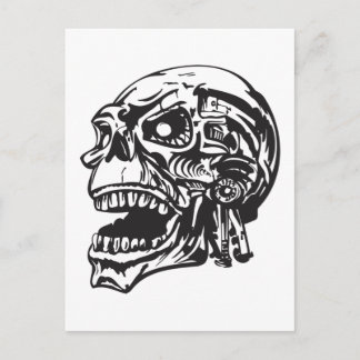 Postal Calavera humana 134