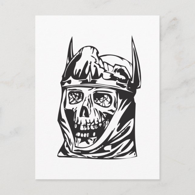 Postal Calavera humana 137 (Anverso)