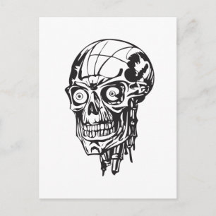 Postal Calavera humana 138