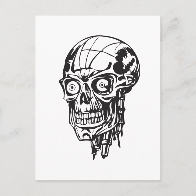 Postal Calavera humana 138 (Anverso)