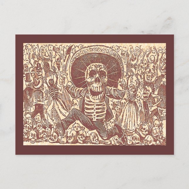 Postal Calavera Oaxaca (Anverso)