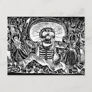 Postal Calavera Oaxaquena