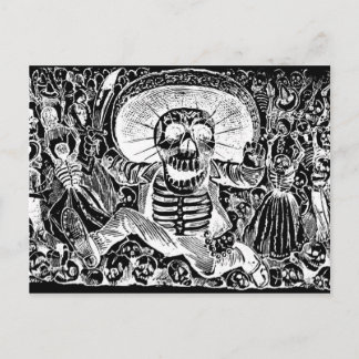Postal Calavera Oaxaquena