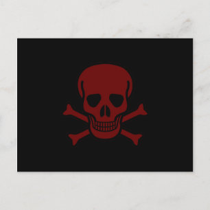 Postal Calavera y huesos