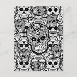 Postal Calaveras de azúcar