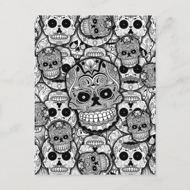 Postal Calaveras de azúcar (Anverso)
