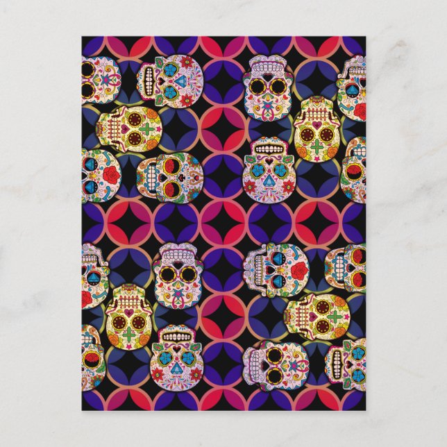 Postal Calaveras de azúcar (Anverso)