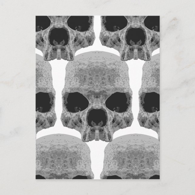 Postal Calaveras de gótico (Anverso)