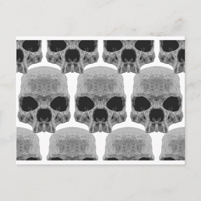 Postal Calaveras de gótico (Anverso)