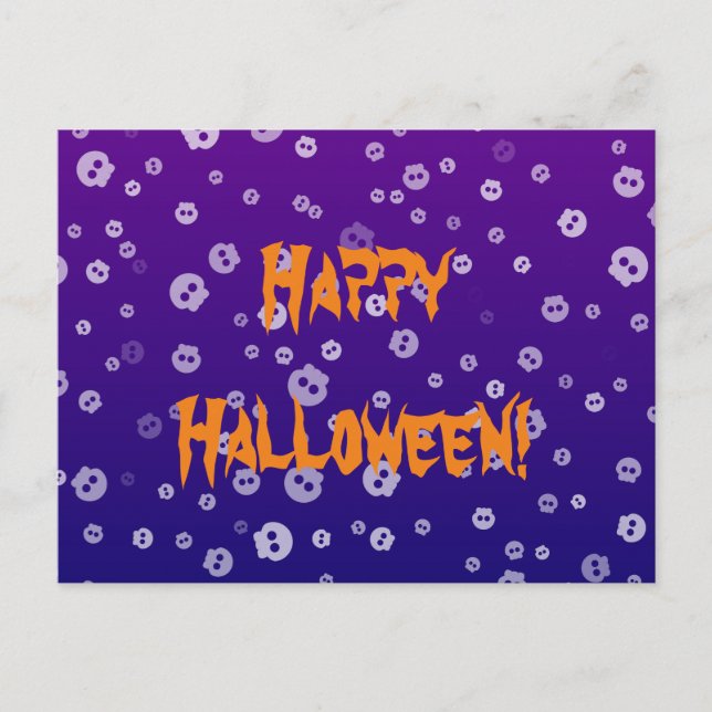 Postal Calaveras de Halloween (Anverso)