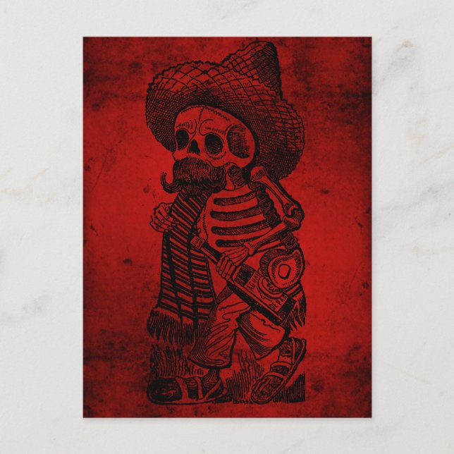 Postal Calaveras del montón de José Guadalupe Posada (Anverso)