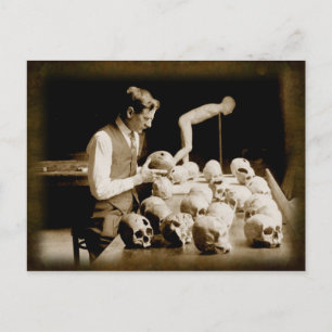 Postal Calaveras humanas recónditas