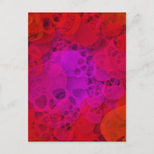 Postal Calaveras sangrientas