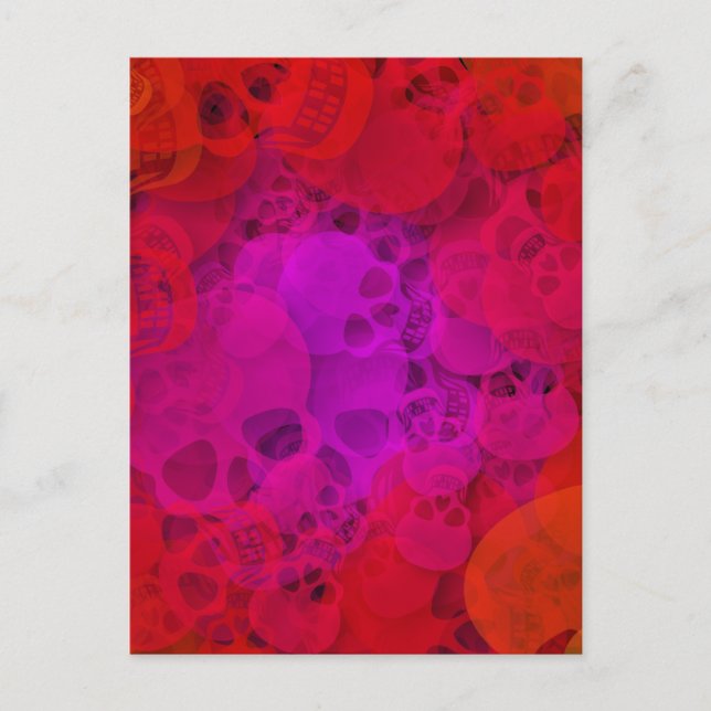 Postal Calaveras sangrientas (Anverso)