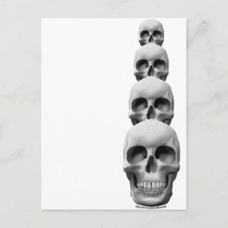 Postal Calaveras verticales
