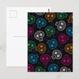 Postal Calaverita Muerta Día de las Calaveritas Azucarera