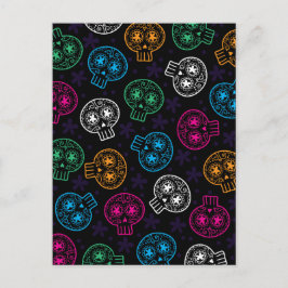 Postal Calaverita Muerta Día de las Calaveritas Azucarera