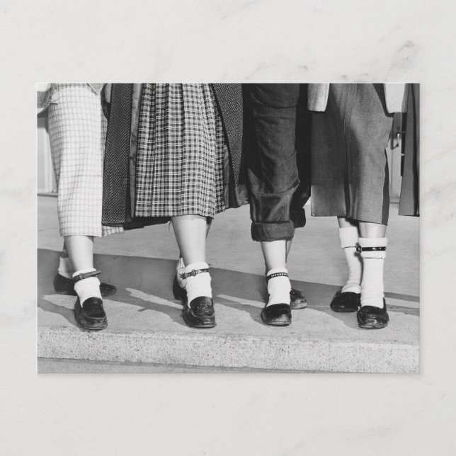 Postal Calcetines Bobby, 1953 (Anverso)